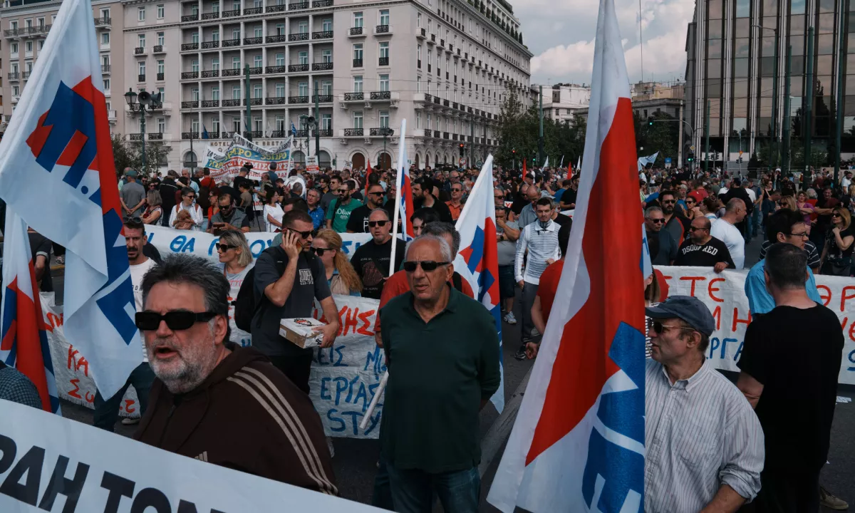 V Grčiji poteka splošna stavka zaradi predlagane možnosti 13-urnega delovnika
