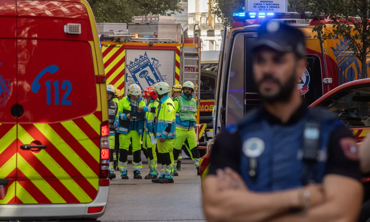 Zrušenje stavbe v Madridu: ranjenih deset ljudi, štiri še pogrešajo