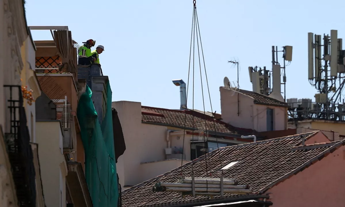 V zrušenju stavbe v Madridu štirje mrtvi