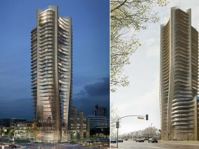 Nebotičnik Alta Kula v Novem Beogradu F arhiv biroja Zahe Hadid