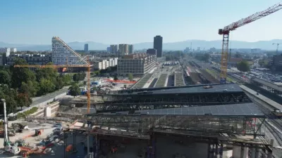 Železniška postaja: Nadhod dobiva obliko