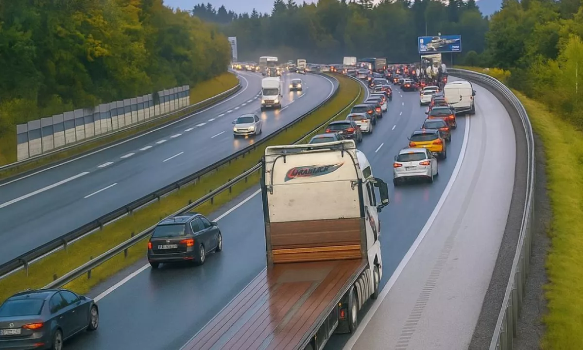 Huda nesreča na gorenjski avtocesti; zaprta proti Karavankam