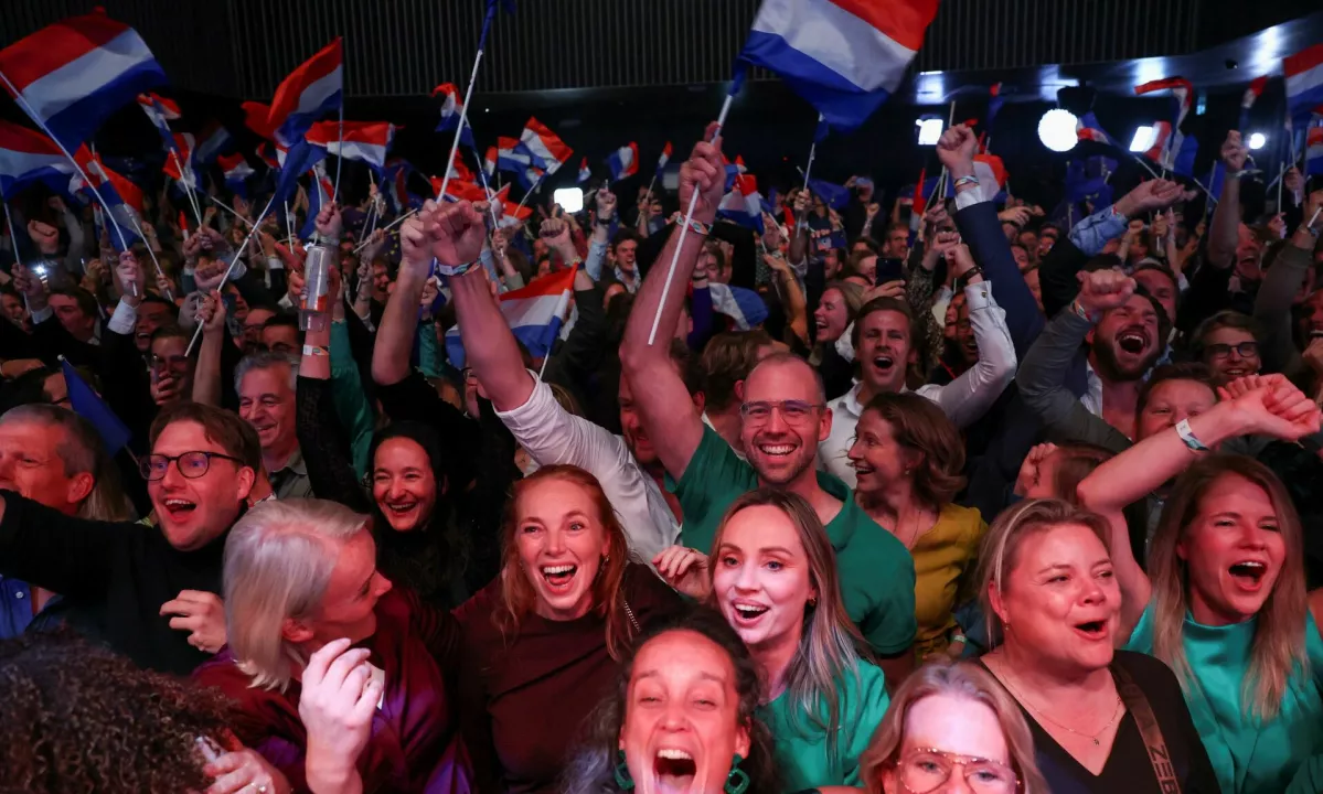 Na Nizozemskem presenetljivo slavila liberalna stranka Demokrati 66