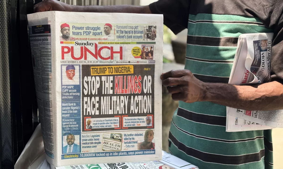 Trump zagrozil Nigeriji: "Če bomo napadli, bo to hitro, kruto in sladko"