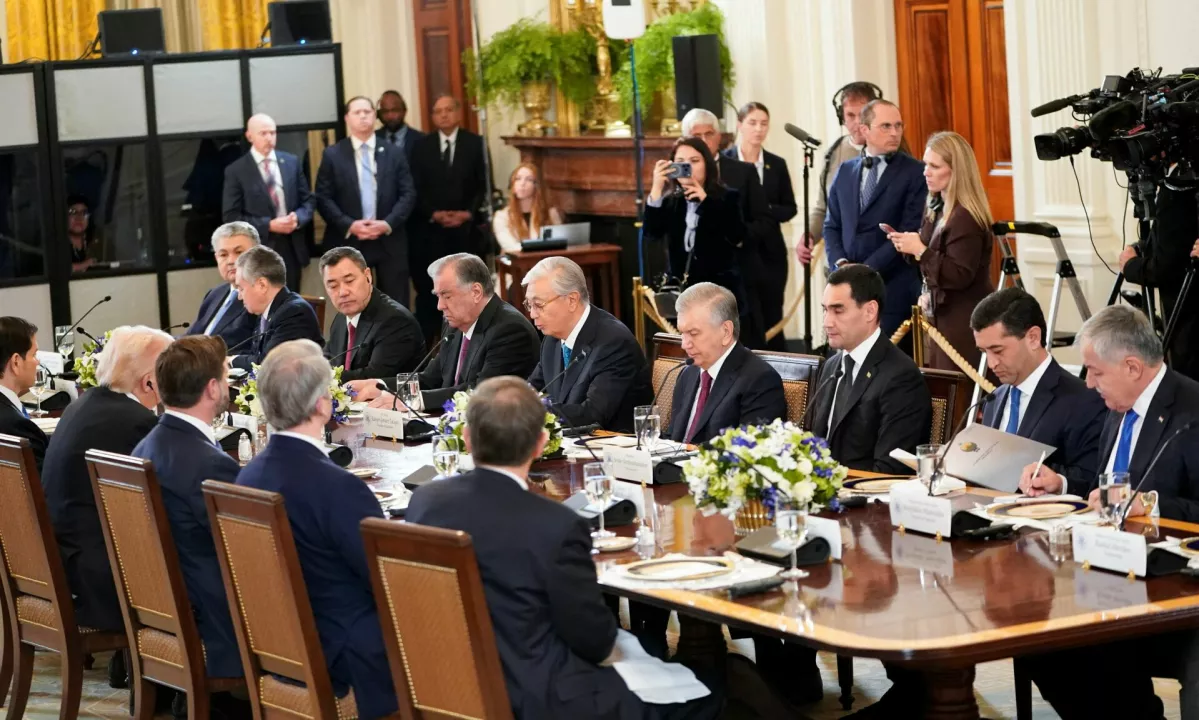 Trump v Beli hiši gostil voditelje srednjeazijskih držav