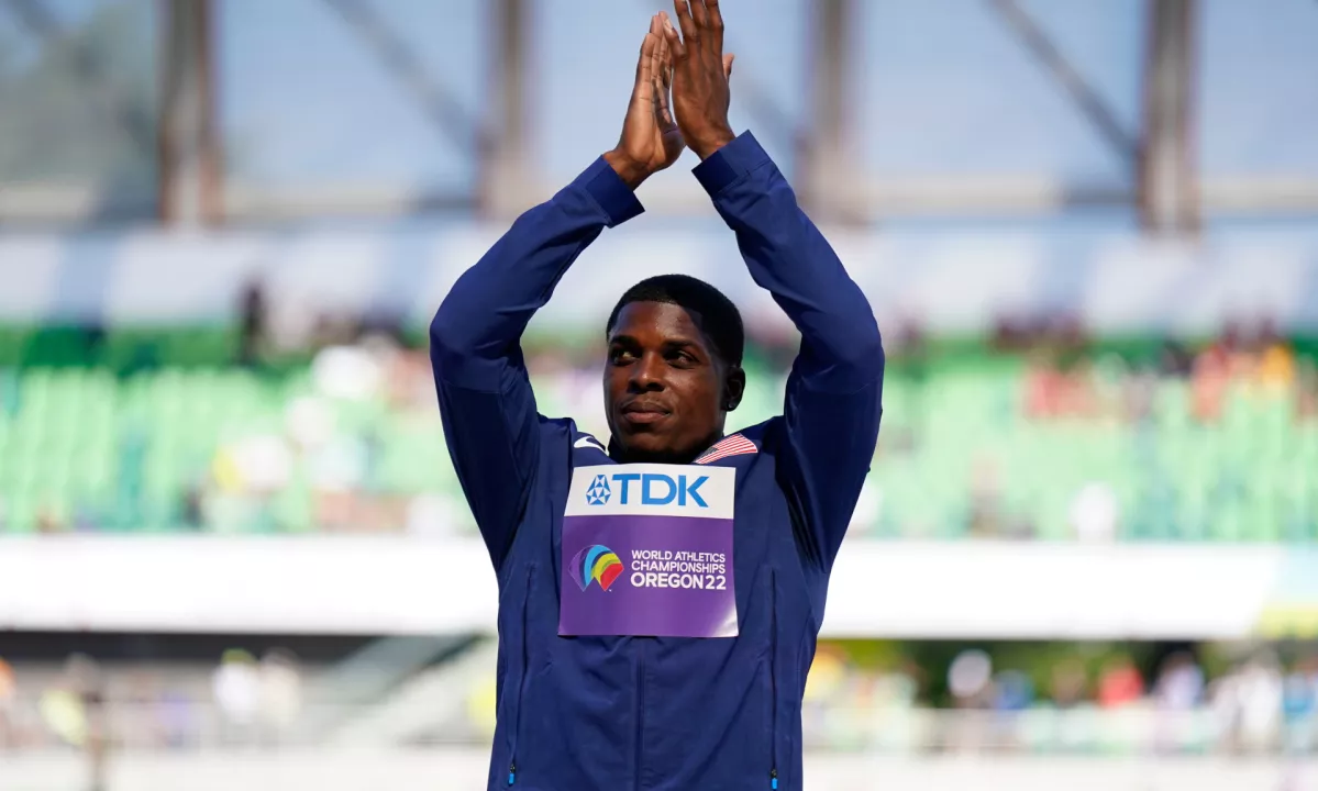 Svetovni podprvak v teku na 100 metrov Marvin Bracy suspendiran zaradi dopinga