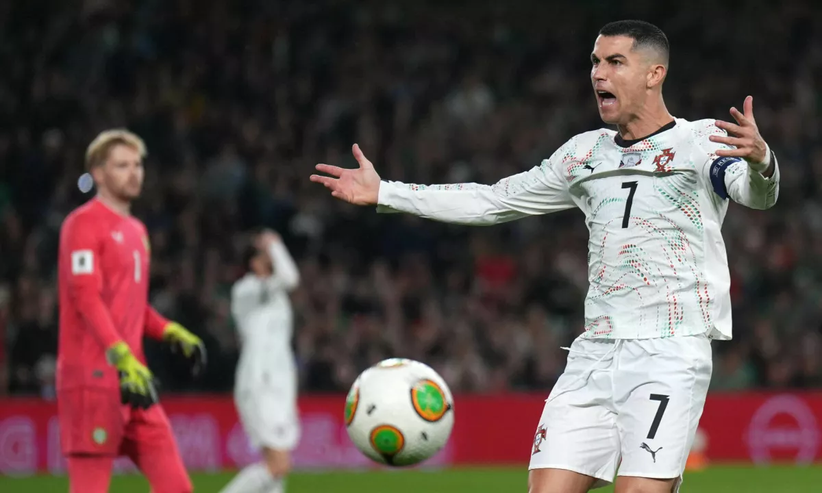 Cristiano Ronaldo prejel prvi rdeči karton v reprezentančni karieri