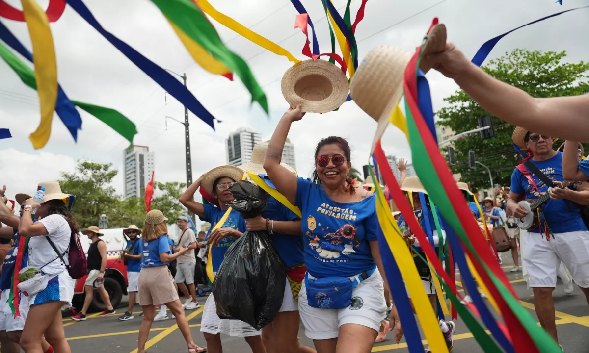 Ob podnebni konferenci COP30 v Braziliji poteka protest