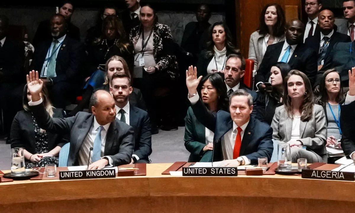 Varnostni svet ZN podprl Trumpov mirovni načrt za Gazo, Kitajska in Rusija sta se vzdržali