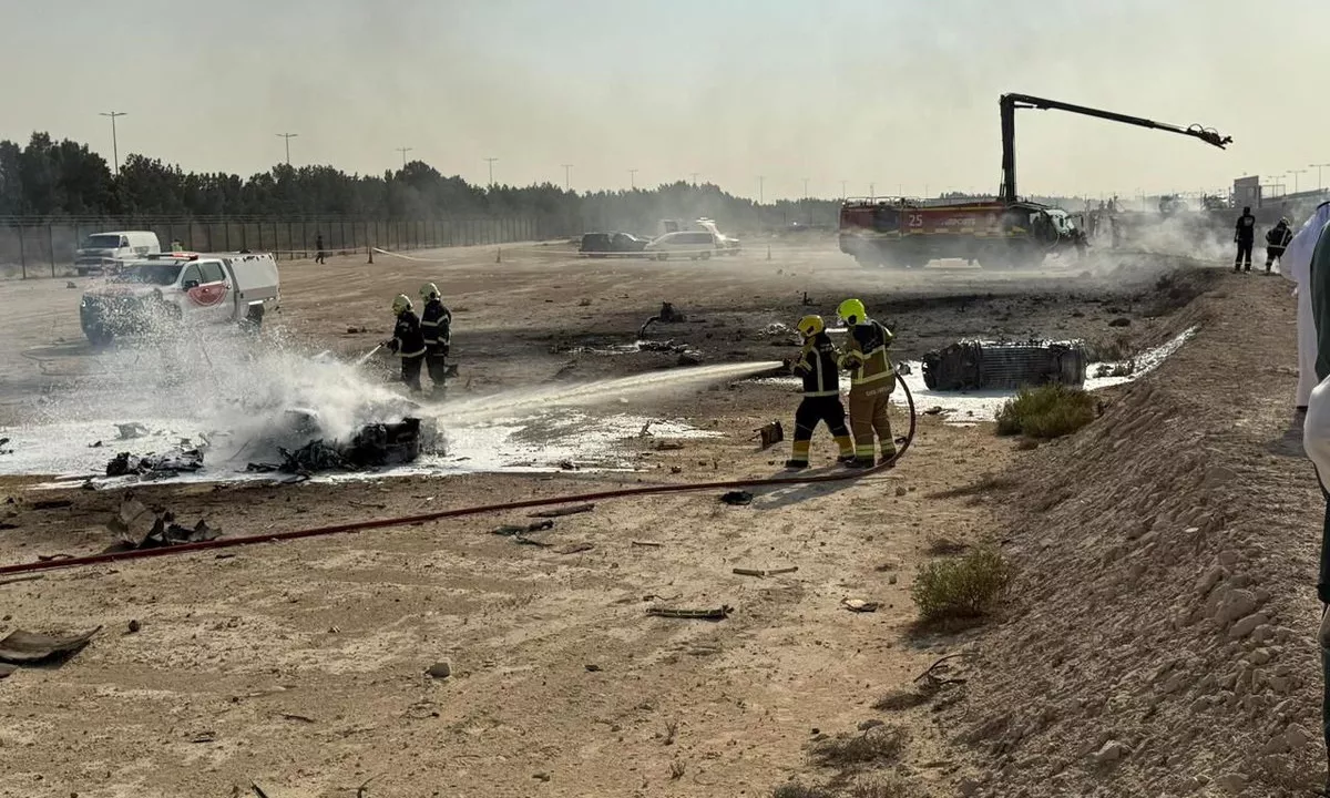 (VIDEO) Med akrobatskim poletom strmoglavilo vojaško letalo, pilot umrl