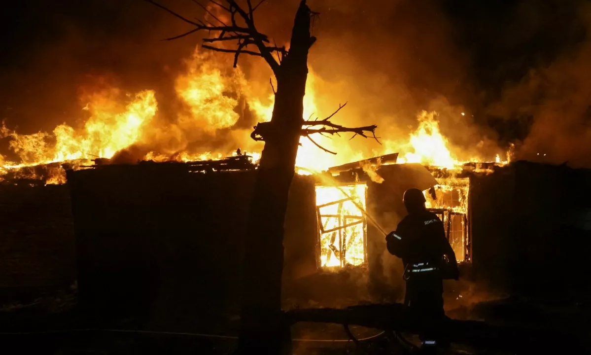 Rusi z droni napadli drugo največje ukrajinsko mesto, več ranjenih