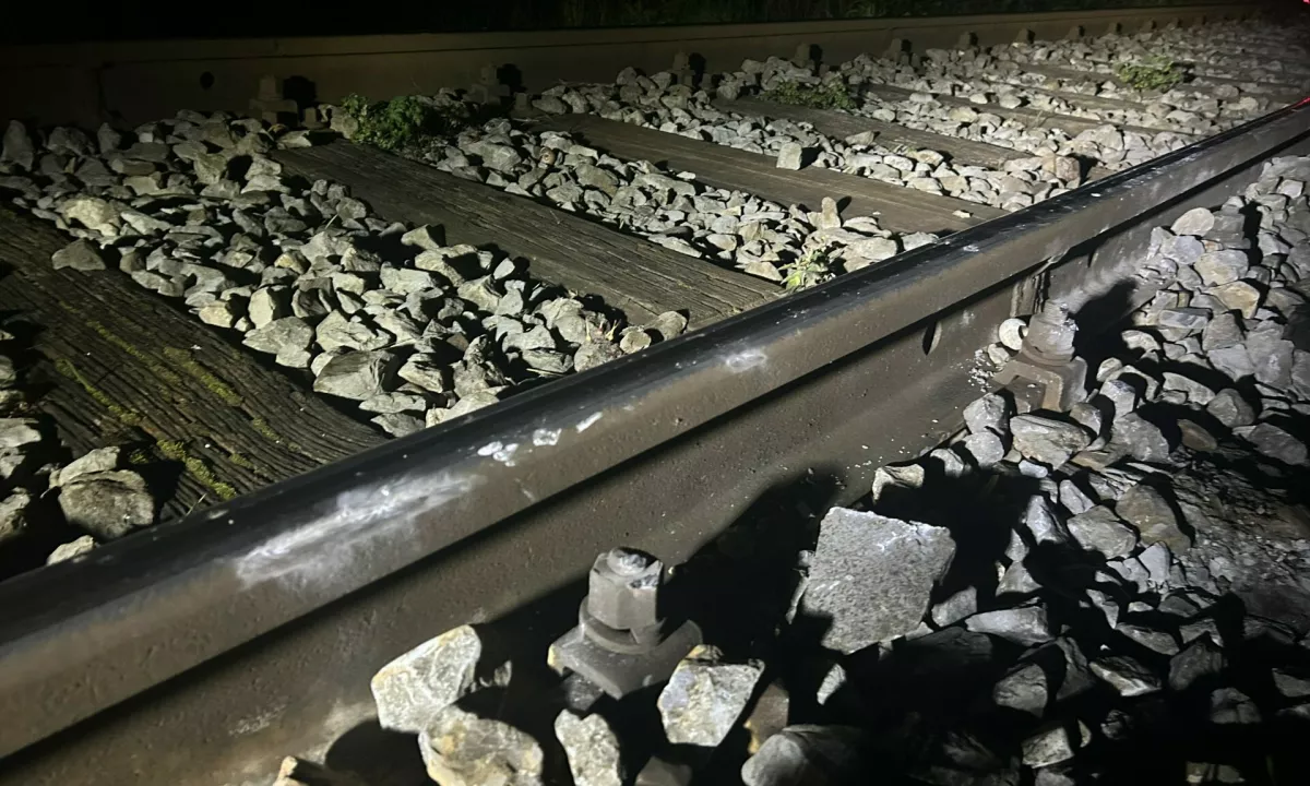 Med Postojno in Rakekom na tirih nastavili kamenje in druge ovire