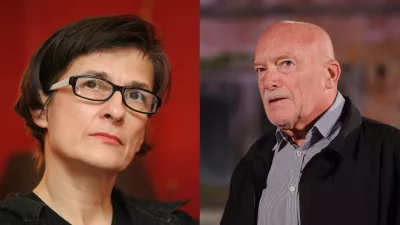 Plesalka in koreografinja Mateja Bučar ter industrijski oblikovalec Saša J. Mächtig. Foto: sta