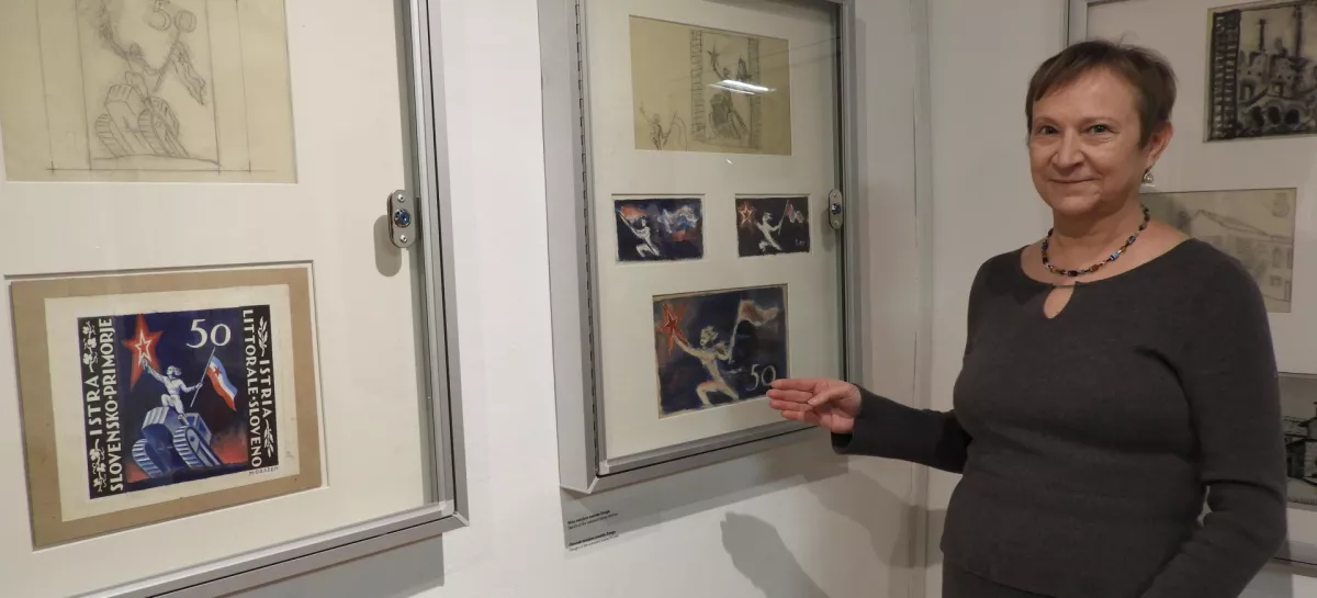 Estera Cerar, znamke, muzej po&scaron;te in telekomunikacij / Foto: Katja Petrovec