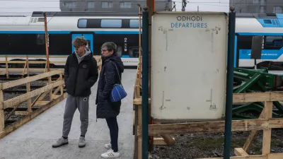 - Prometna in znakovna ureditev za začasne železniške tire in perone,- začasni tir,- Železniška postaja Ljubljana.-14.12.2025. - Prenova Železniške postaje Ljubljana.//FOTO: Bojan Velikonja