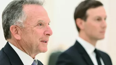 U.S. President Donald Trump's special envoy Steve Witkoff and son-in-law Jared Kushner attend a meeting with Russian President Vladimir Putin at the Kremlin in Moscow, Russia, December 2, 2025. Sputnik/Kristina Kormilitsyna/Pool via REUTERS ATTENTION EDITORS - THIS IMAGE WAS PROVIDED BY A THIRD PARTY.