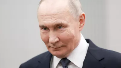 Russian President Vladimir Putin attends an international forum of civil participation "We Are Together" in Moscow, Russia, Wednesday, Dec. 3, 2025. (Alexander Shcherbak, Sputnik, Kremlin Pool Photo via AP)