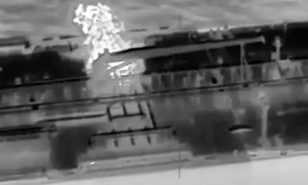 Ukrajina je z brezpilotniki uspe&scaron;no napadla in onesposobila ruski tanker Qendil.