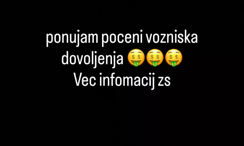 Prodajajo lažna vozni&scaron;ka dovoljenja