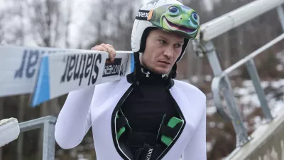 Anže Lani&scaron;ek- 17.12.2025 - odprti trening mo&scaron;ke in ženske skakalne reprezentance, Planica//FOTO: Jaka Gasar