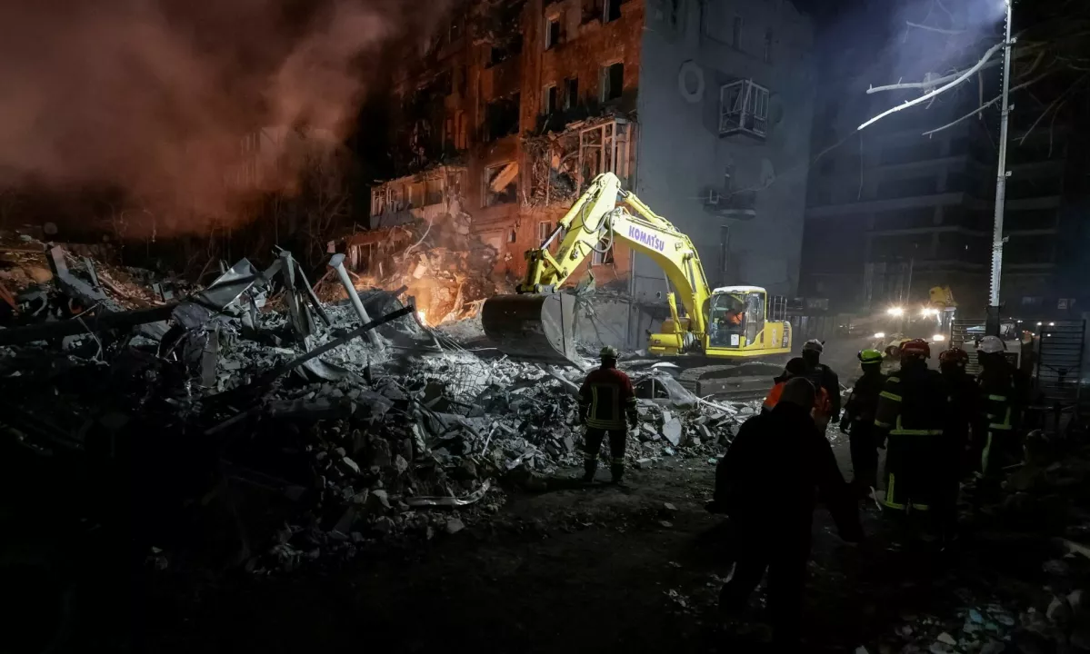 V ruskem raketnem napadu na Harkov ubit otrok