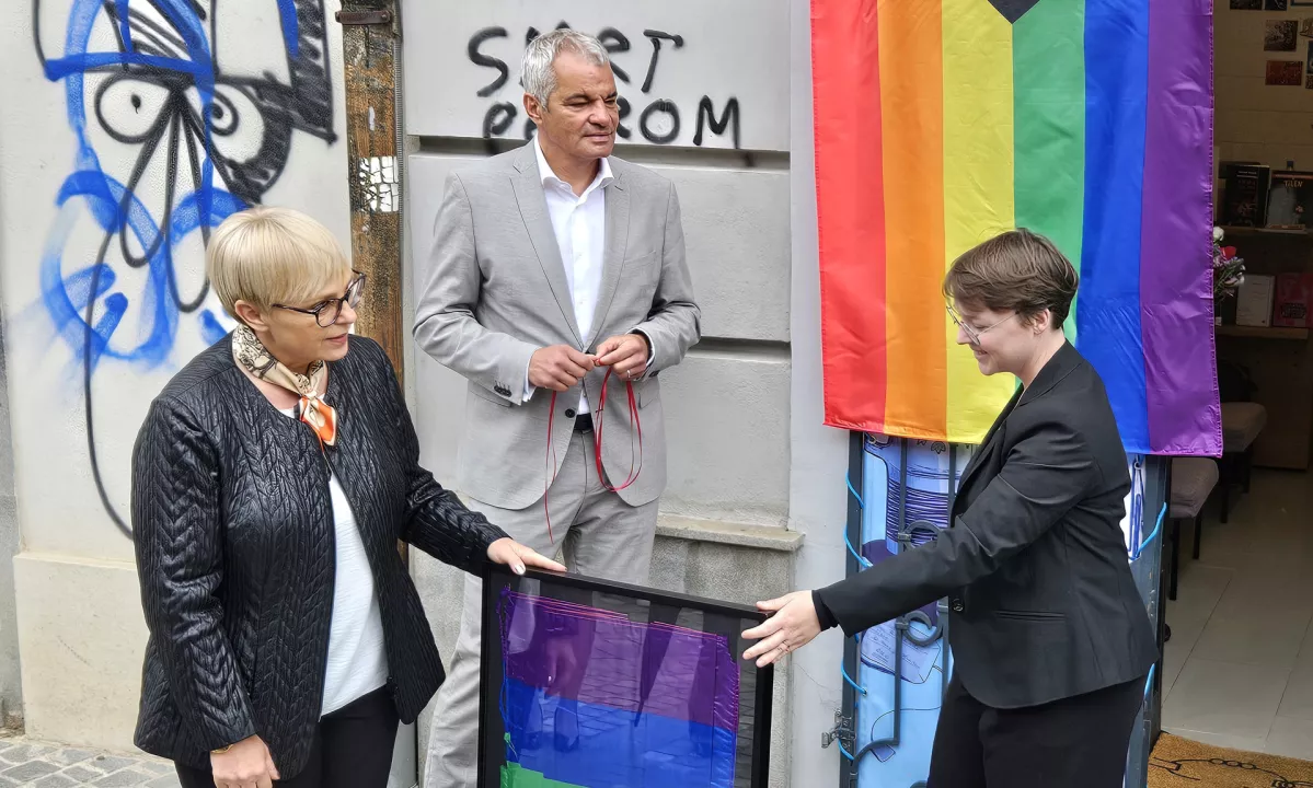 Ustavili postopek: po Šutarjevem zakonu je kraja mavrične zastave zgolj kraja kosa blaga