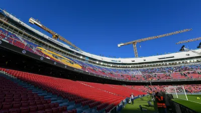 3DJAJYM Barcelona, Esp. 25th Jan, 2026. FC BARCELONA vs Real Oviedo January 25, 2026 General view of Spotify Camp Nou during the match between FC Barcelona and Real Oviedo corresponding to the of La Liga EA Sports at at Spotify Camp Nou in Barcelona, Spain. Credit: rosdemora/Alamy Live News