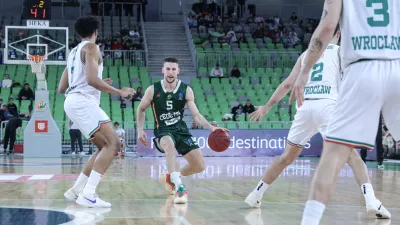 Aleksej Nikolić- 04.12.2025 - ko&scaron;arka - 9. krog evropskega pokala - Olimpija: Wroclaw//FOTO: Jaka Gasar