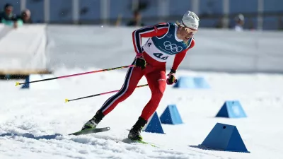 Milano Cortina 2026 Olympics - Cross-Country Skiing - Men's 10km Interval Start Free - Tesero Cross-Country Skiing Stadium, Lago, Italy - February 13, 2026. Johannes Hoesflot Klaebo of Norway in action REUTERS/Kacper Pempel