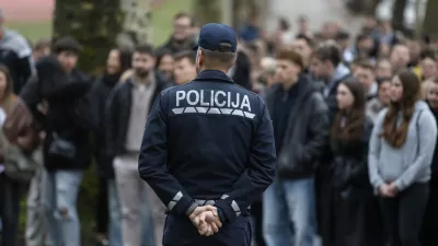 Simbolična fotografija policija13.2.2026 - informativni dan, informativni dnevi srednja šola, policijska akademija Tacen Foto Luka Cjuha