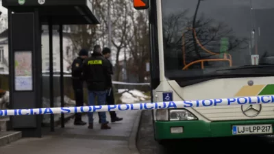 PolicijaKriminal- 02.02.2024 – Napad z nožem na avtobusu št. 14. //FOTO: Nik Erik Neubauer