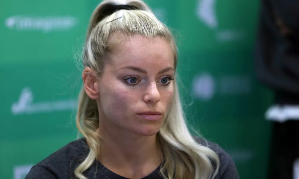 Teja Belak- 05.08.2022 &ndash; Gimnastična zveza Slovenije &ndash; gimnastična reprezentanca pred evropskim prvenstvom v M&uuml;nchnu.//FOTO: Tomaž Skale