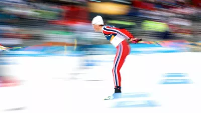 Milano Cortina 2026 Olympics - Cross-Country Skiing - Men's 50km Mass Start Classic - Tesero Cross-Country Skiing Stadium, Lago, Italy - February 21, 2026. Johannes Hoesflot Klaebo of Norway in action REUTERS/Kai Pfaffenbach