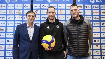 Tine Urnaut, Tonček &Scaron;tern- 25.02.2026 - novinarska konferenca OZS pred turnirjem elitne svetovne lige narodov v Stožicah//FOTO: Jaka Gasar