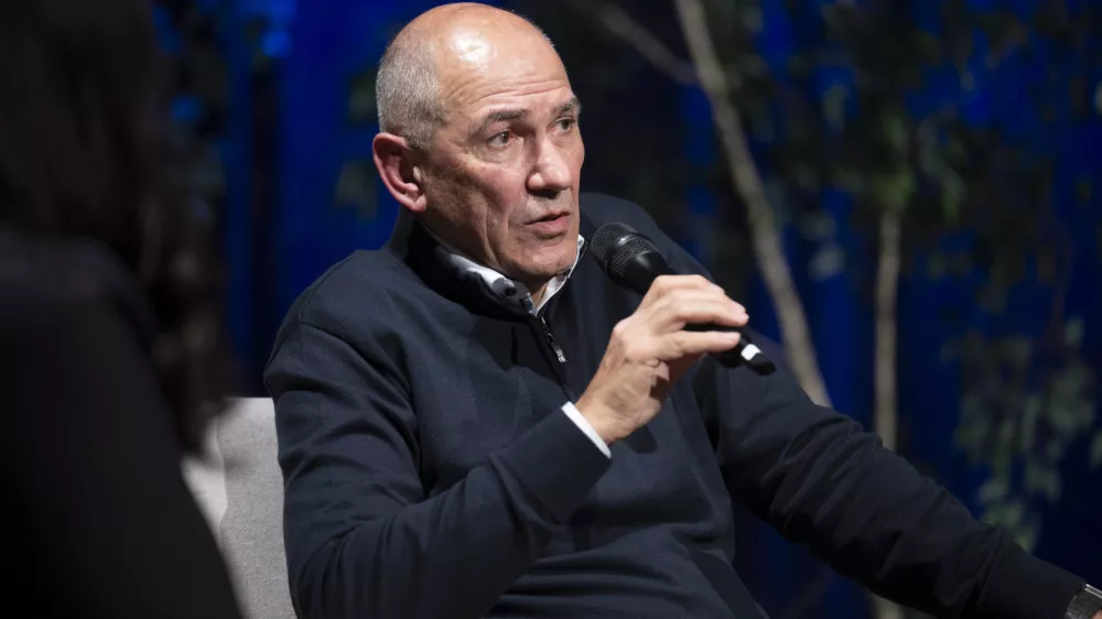 Janez Jan&scaron;aVOLITVE 202628.02.2026 Pogovorni večer v organizaciji SDS Koalicija z volivci - Kulutrni dom GrosupljeFOTO: Nik Erik Neubauer