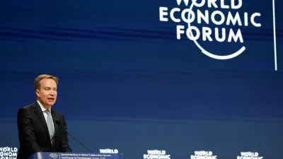 FILE PHOTO: President of the World Economic Forum Borge Brende speaks during the World Economic Forum (WEF) in Riyadh, Saudi Arabia, April 28, 2024. REUTERS/Hamad I Mohammed/File Photo