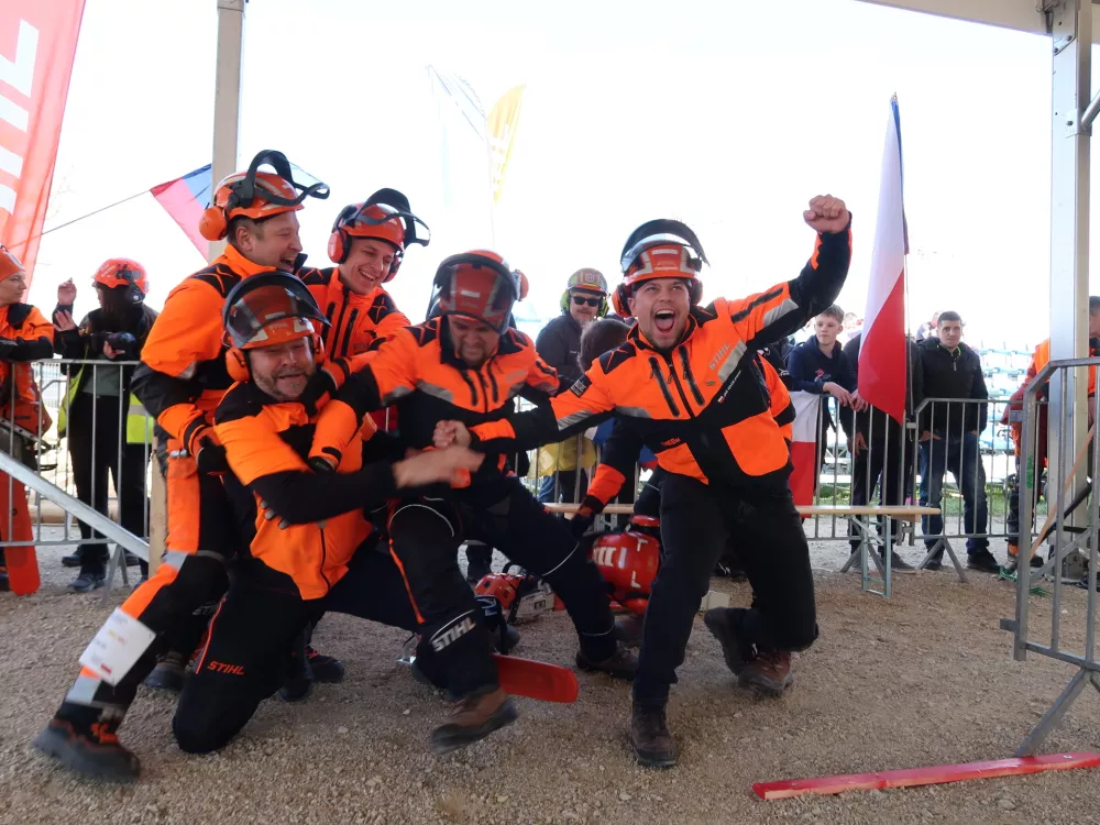 Svetovno gozdarsko prvenstvo, marec 2026, &Scaron;entjernej, gozdarji, gozd, motorka, podiranje dreves / Foto: Nata&scaron;a Bucik Ozebek