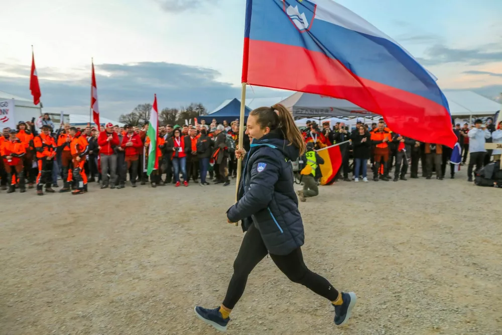 Svetovno gozdarsko prvenstvo, marec 2026, &Scaron;entjernej, gozdarji, gozd, motorka, podiranje dreves / Foto: Matej Pov&scaron;e/sidg