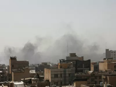Smoke rises following an explosion, after Israel and the U.S. launched strikes on Iran, in Tehran, Iran, February 28, 2026. Majid Asgaripour/WANA (West Asia News Agency) via REUTERS ATTENTION EDITORS - THIS PICTURE WAS PROVIDED BY A THIRD PARTY   TPX IMAGES OF THE DAY