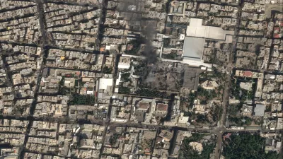 A satellite image shows black smoke rising and heavy damage at Iranian Supreme Leader Ayatollah Ali Khamenei's compound, following strikes by the United States and Israel against Iran, in Tehran, Iran February 28, 2026. Pleiades Neo (c) Airbus DS 2026/Handout via REUTERS  THIS IMAGE HAS BEEN SUPPLIED BY A THIRD PARTY NO RESALES. NO ARCHIVES MANDATORY CREDIT