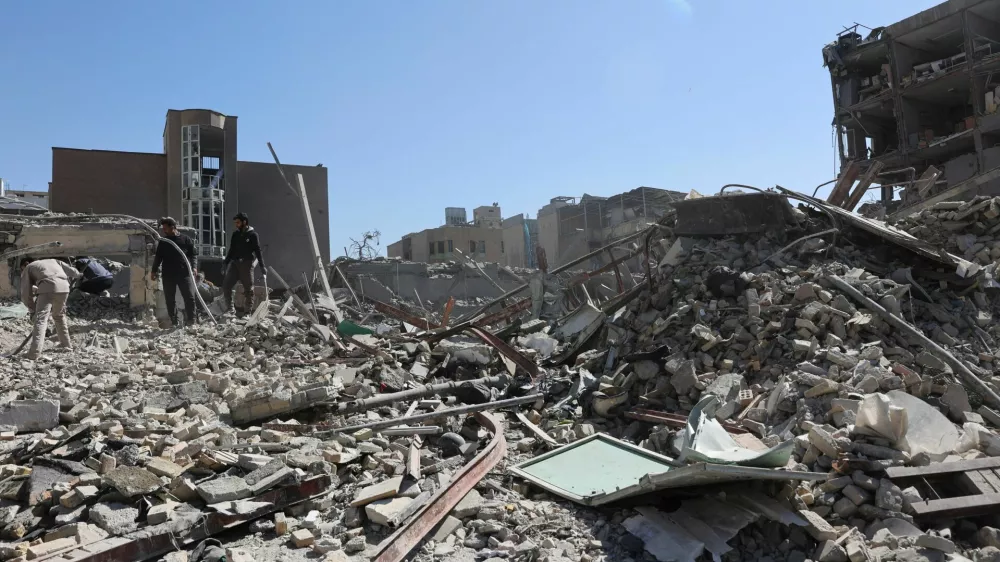 Debris lies scattered in the aftermath of an Israeli and U.S. strike on a police station, amid the U.S.-Israeli conflict with Iran, in Tehran, Iran, March 3, 2026. Majid Asgaripour/WANA (West Asia News Agency) via REUTERS ATTENTION EDITORS - THIS PICTURE WAS PROVIDED BY A THIRD PARTY