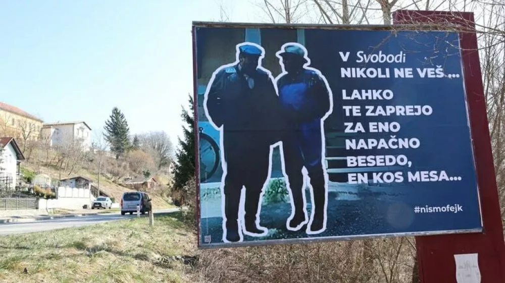 Plakat, citat Tone Partljič, Svoboda