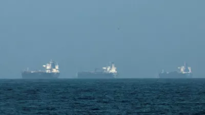 FILE PHOTO: Tankers are seen off the coast of the Fujairah, as Iran vows to close the Strait of Hormuz, amid the U.S.-Israel conflict with Iran, in Fujairah, United Arab Emirates, March 3, 2026. REUTERS/Amr Alfiky/File Photo