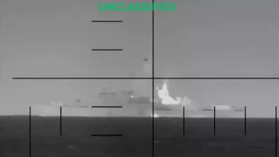 An explosion on what the U.S. Department of Defense says is an Iranian warship, at the sea, in this screengrab obtained from a handout video released on March 4, 2026. Department of Defense/Handout via REUTERS  THIS IMAGE HAS BEEN SUPPLIED BY A THIRD PARTY. TEXT OVERLAY FROM SOURCE.  VERIFICATION: -Exact time and type of warship could not be verified -However, U.S. Defense Secretary Pete Hegseth confirmed that a U.S. submarine sank an Iranian warship off the southern coast of Sri Lanka on Wednesday (March 4) -Sri Lankan Foreign Minister Vijitha Herath identified the Iranian vessel as the IRIS Dena -Deck shape and mast of the vessel seen in video matched the file imagery of the same type of warship as IRIS Dena