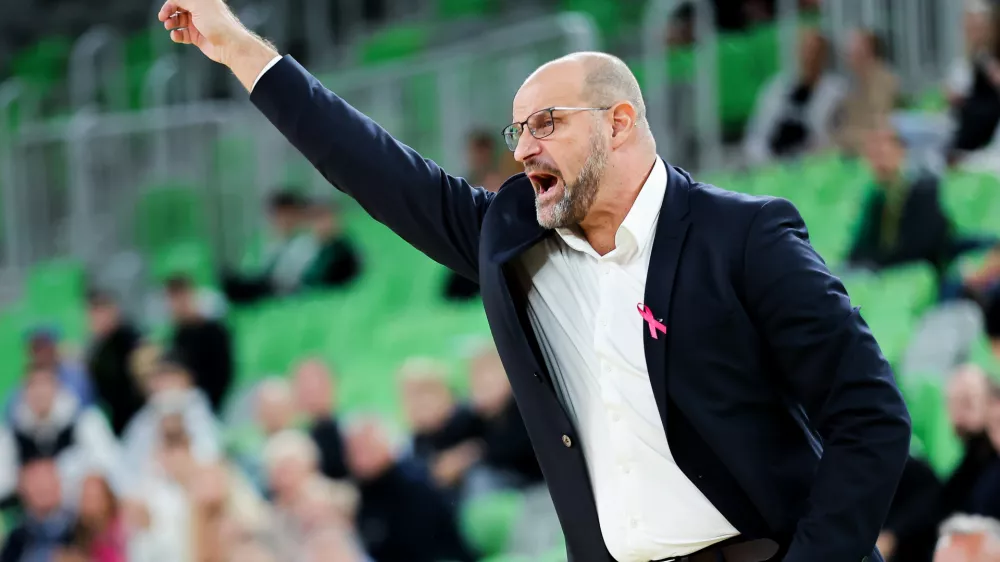 Zvezdan Mitrović in action during ABA League 2025/2026 basketball match between Cedevita Olimpija (SLO) and Mega Superbet (SRB) in SRC Stozice, Ljubljana, Slovenia on October 5, 2025. Photo: Filip Barbalic