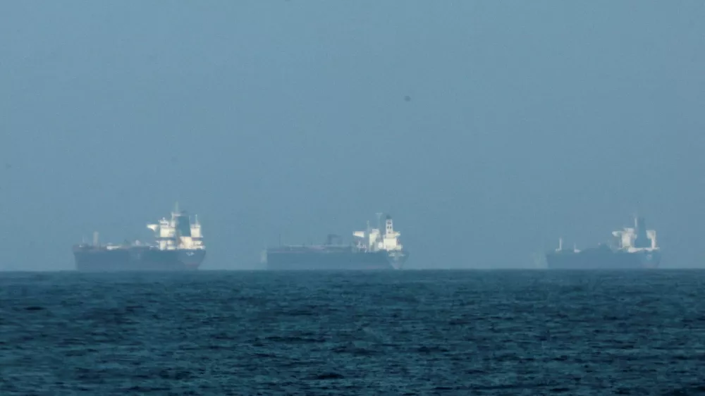 FILE PHOTO: Tankers are seen off the coast of the Fujairah, as Iran vows to fire on ships transiting the Strait of Hormuz, amid the U.S.-Israel conflict with Iran, in Fujairah, United Arab Emirates, March 3, 2026. REUTERS/Amr Alfiky/File Photo