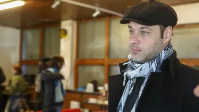 Miha Kordiš, Mi, Socialisti25.2.2026 - PLAC - Participativna Ljubljanska Avtonomna Cona - Tiskovna konferencaFoto: Luka Cjuha