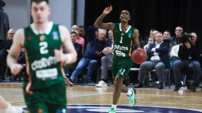 - 20.01.2026. - Ko&scaron;arka Cedevita Olimpija - Cluj-Napoca v 15. krogu evropskega pokala.//FOTO: Bojan Velikonja