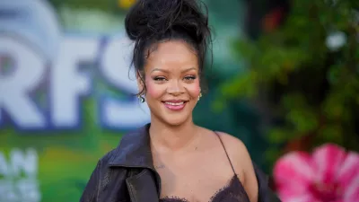 FILE - Rihanna arrives at the premiere of "Smurfs" on Sunday, July 13, 2025, at Paramount Studios in Los Angeles. (Photo by Jordan Strauss/Invision/AP, File)