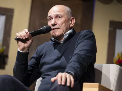 Janez Jan&scaron;aVOLITVE 202628.02.2026 Pogovorni večer v organizaciji SDS Koalicija z volivci - Kulutrni dom GrosupljeFOTO: Nik Erik Neubauer